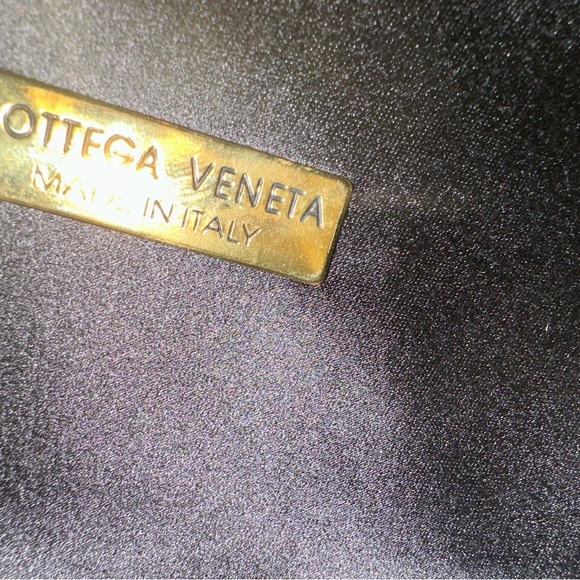 Bottega Veneta Intrecciato Knot Tassel Clutch Bag in Black Satin - Picture 11 of 11